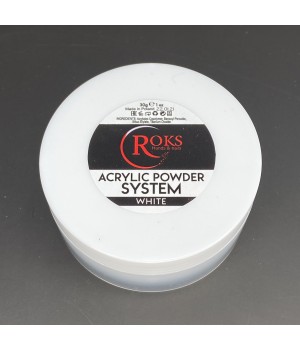 Акриловая пудра Roks 30 грамм белая
